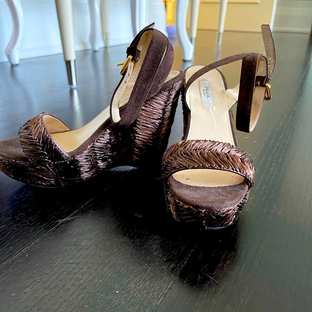 Prada wedges